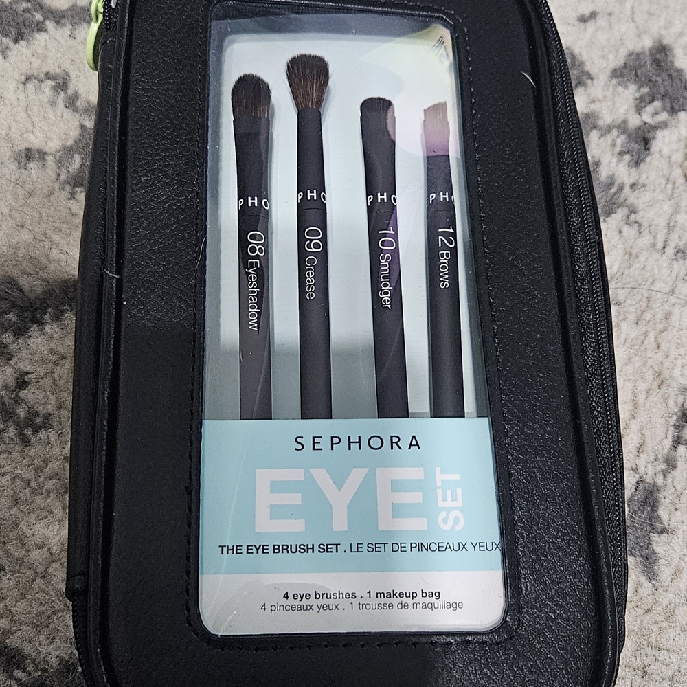 Sephora Eye Brush Set with‎ Black Case
